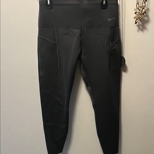 Nike Go Dri-Fit Women’s Charcoal Gray Leggings